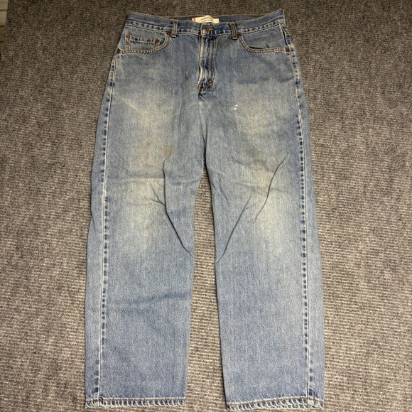 Levi Strauss Signature Other - Levi Strauss 550 Mens Relaxed Fit Jeans Blue Denim Size 36 x 30‎